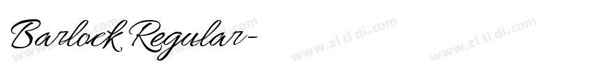 Barlock Regular字体转换 Barlock Regular字体转换